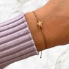Rose Gold Bracelet Brown Textile Bracelet With Rose Gold Tortoise/Turtle
