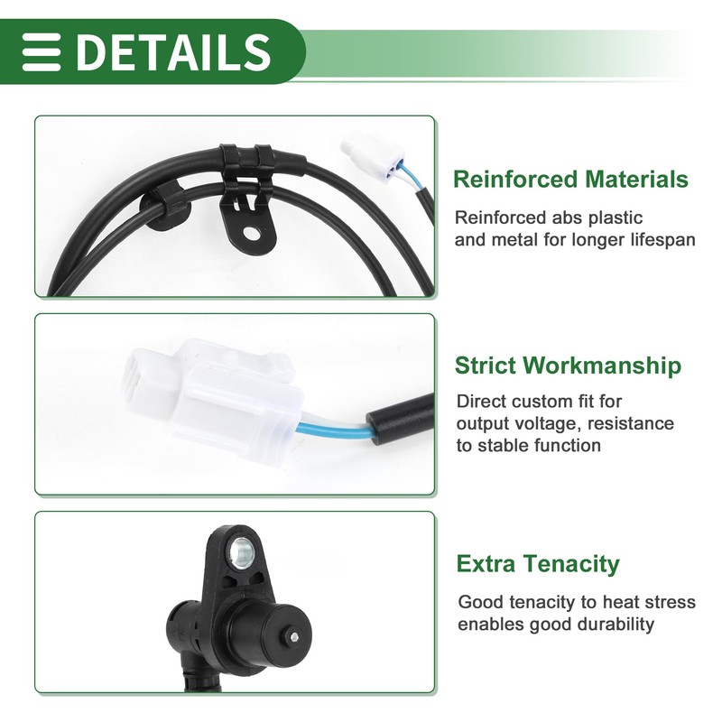 Motoforti ABS Wheel Speed Sensor ABS Sensor Anti-lock Braking System