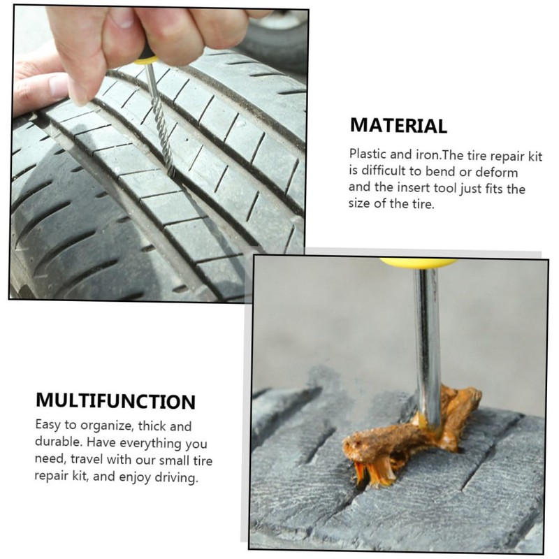 GLEAVI 4pcs Tire Puncture Repair Device Repair Kit Professional Technology