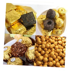 MAGICLULU 200pcs Foil Wrapping Paper Glossy Aluminium Foil Wrapping for Parties Birthdays Events