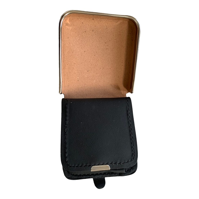 Lorenz Square Tray Purse with Chrome Rim and Note Section