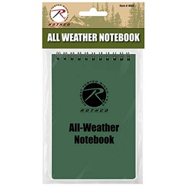 Rothco All-Weather Waterproof Notebook (4" x 6", Olive Drab)