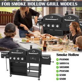Hiorucet Grill Replacement Parts for Smoke Hollow PS9900, SH9916, 6500, 6800, SH5000, PS9500, Heat Plates Shields Tents, Burners and Igniters for Smoke Hollow Grill Parts.