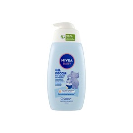 NIVEA BABY Duschgel für Haare an den Füßen 500 ml, Schaumbad für Kinder für weiche und saubere Haut und Haare, Babybad mit Tränenschutz, feuchtigkeitsspendendes und erweichendes Shampoo für Kinder