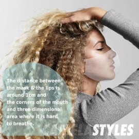 Camela Styles Triple Layer Cotton Face Mask Washable Reusable Cloth Soft Fashionable Women Men