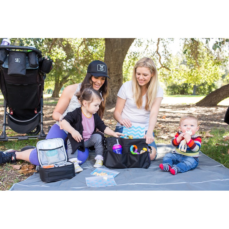 JL Childress Cooler Cube Food and Bottle Bag, Black