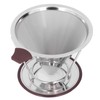 Reusable Coffee Dripper Stainless Steel Silicone Reusable Coffee Filter with