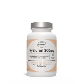 Astrid Twardy Hyaluron Kapseln – vegane Nahrungsergänzung mit 300 mg Hyaluronsäure pro Kapsel, hochdosiert, ohne Zusatzstoffe, vegan– 60 Kapseln