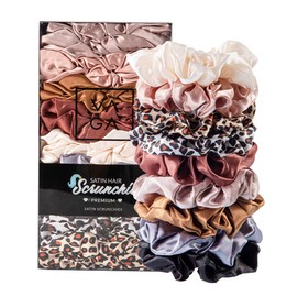 VAGA Scrunchies for Hair a 6 Color Hair Elastics Satin Pack of Hair ties Hair Scrunchies & Ponytail Holder Headbands for Women Hair Scrunchies, Bobbles, Hair Bands and Ponytail Holders Set