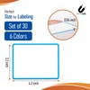 Microless Dry Erase Magnetic Labels 30 Pcs - 4.2x3.2 inches,