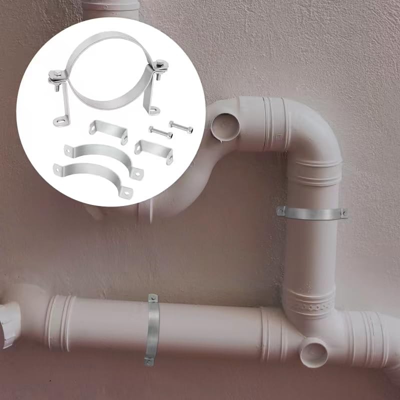 2 Pcs 6 1/2 Inch Pipe Hanger, 304 Stainless Steel