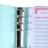 A6 PU Notebook Binder with Transparent Card Pocket Magnet Clasp