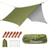 Unigear Hexagon Hammock Rain Fly,15x14FT/12x10FT Multifunctional Waterproof Camping Tarp,Lightweight and