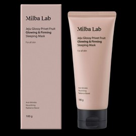 Vegan Beauty Milva Lab Jeju Jeongjeongsil Shiny Elasticity Sleeping Pack 100g 1ea / 비건뷰티 밀바랩 제주 여정실 윤기 탄력 슬리핑팩 100g 1개