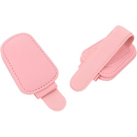 2 Piezas Sujetadores de Gafas Clip Multifuncional para Visera del Automóvil Almacenamiento de Gafas y Tickets Color Rosa