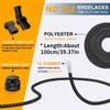 Boolavard 2 Pairs No Tie Shoelaces Elastic Shoelaces Rope Running