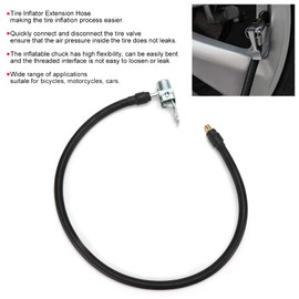 Tire Inflator Hose Replacement for Bicycles Motorcycle Car Tire Inflator Hose Air Pump Extended Tube Quick Connection Inflation