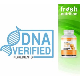 Vegan Vitamin D3 (5000iu/125mcg) + Vitamin K2 (100mcg as MK-7) for Optimal Absorption (90 Capsules 5000iu Each - 3 Month Supply) - Plant Based Vitamin D3 K2 Supplement - Non GMO, Gluten Free - Adults