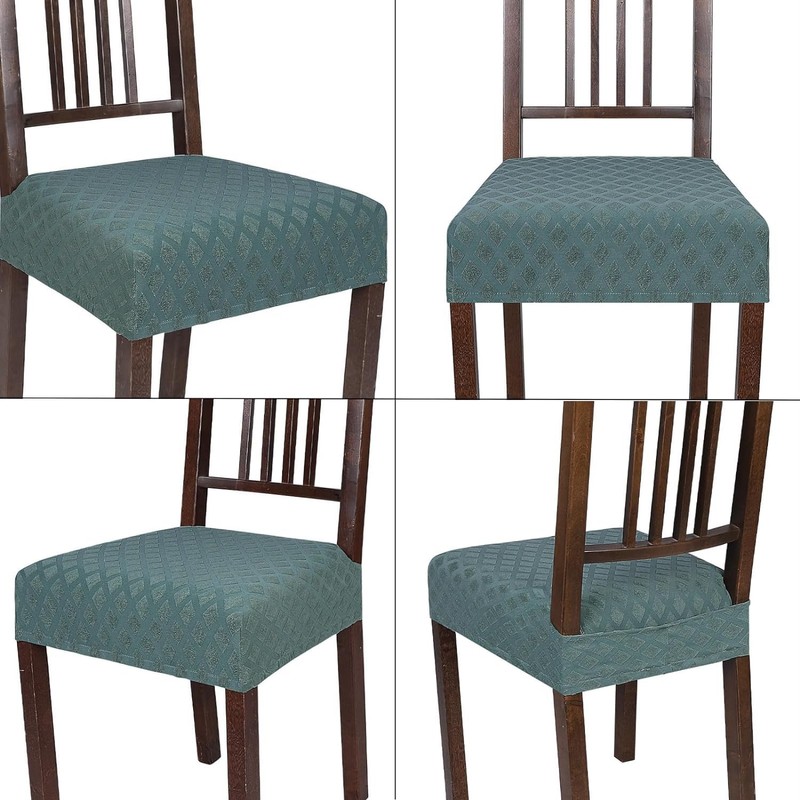 SearchI Stretch Dining Chair Seat Covers Set of 4, Soft