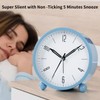 CYMNER modern minimalist metal table clock, an alarm clock with