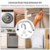 Universal Drain Hose Extension Kit, Stretchable Replacement or Extension Waste