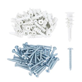 MANICAF Pack of 100 Insulation Dowels, 41 mm Dowels Set, Dowels for Insulation, Self-Drilling Plaster Dowels, Cavity Dowels Drywall Dowels for Plasterboard Panels (50 Pieces Facade Dowels, 50 Pieces