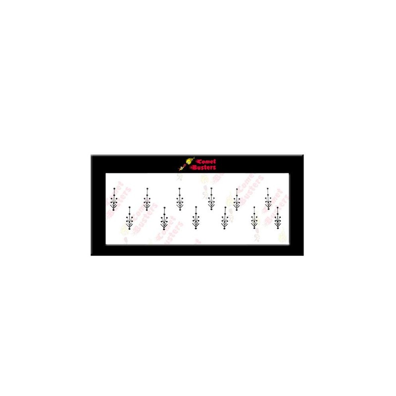 Comet Busters Black Designer Bindis