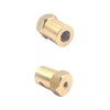 Pack of 10 6 mm Brass Hexagonal Shaft Coupling Motor