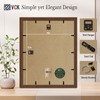 VCK 16x20 Picture Frame 4 Pack, Brown Wood Poster Frame,