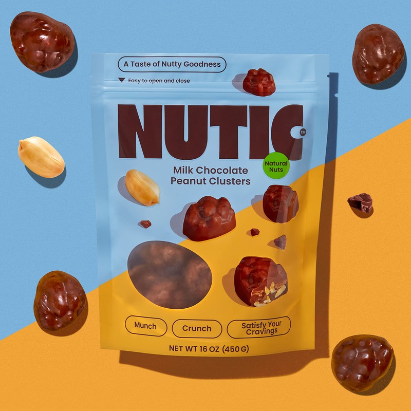 Milk Chocolate Peanut Clusters by Nutic | 1 Lb |