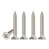 M4 Stainless Steel Self Tapping Screws,50pcs M4 X 30mm Phillips