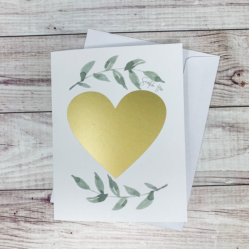 Blank Scratch-Off Card Scratch To Reveal Your Customized Personal Message