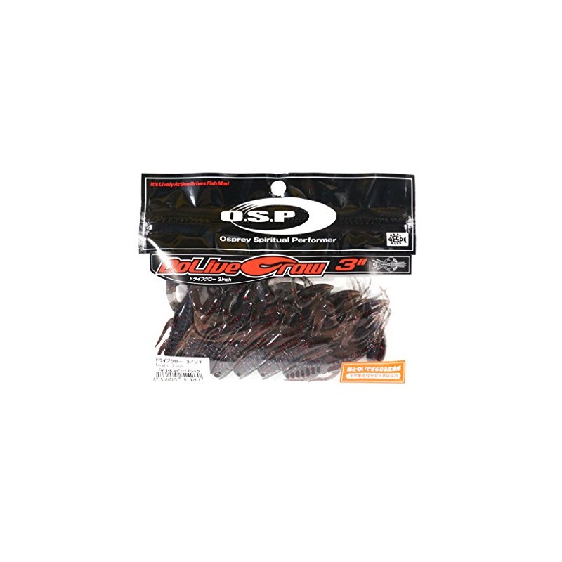 O・S・P OSP/オーエスピー Dolive Craw/ドライブクロー 3inch 【2】 146エビミソブラック 7本入