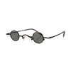 meSmart Original Evil Round Steampunk Sunglasses, Slim, Titanium, Unisex, Ruhe,