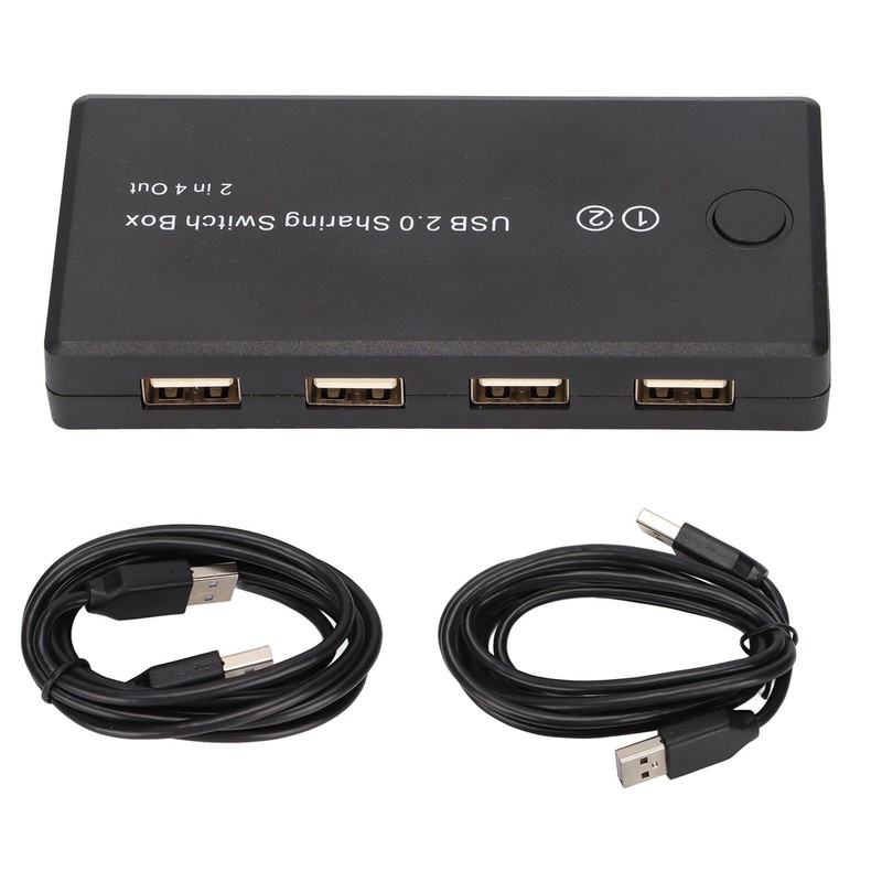 USB 2.0 Switch Selector 2 in 4 Out Great Compatibility