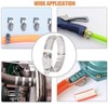 Hose Clamp, 10 Pieces Stainless Steel Adjustable 13-19mm Range Worm