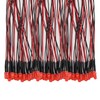 50pcs 12V Pre-wired 5mm LED Light Emitting Diodes, Red