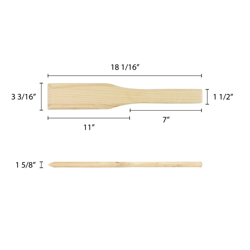 Thunder Group Wooden Mixing Paddle, 18-Inch