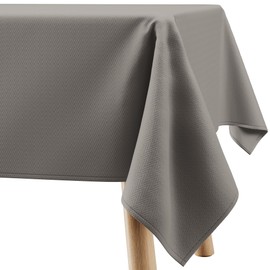 Filumi Tablecloth 120 x 200 cm Cocoa Washable for Indoor Outdoor Geometric Zigzag Pattern Verte