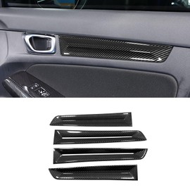 yboueo for Honda Civic 11th Door Panel Cover Trims Interior Decoration Compatible with Honda Civic 11th 2023 2022 Interior Accessories Carbon Fiber Interior Protective Cover 4Pcs