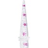 Body Candy 0 Gauge Clear Acrylic Glitter Purple Star Confetti