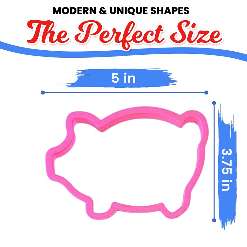 Marranitos Pig Cookie Cutter 5.5 Inch – Made in the
