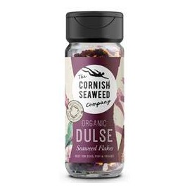 100% Organic Dulse Seaweed Flakes by The Cornish Seaweed Company | 20g Shaker | hand harvested | 100% Organic Cornish Seaweed
