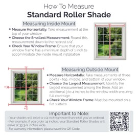 Linen Avenue Cordless Sierra Blackout Roller Shade, Light Grey 21 1/2 W x 66 H (Arrives 1/4" Narrower)