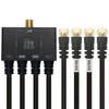 Horic AWE-654BK Antenna Double Waveper, 4K Broadcasting (3224MHz)/BS/CS/Terrestrial Digit/CATV Compatible),