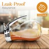 EHOMEA2Z Commercial-Grade Tempered Glass Honey Dispenser, 14 Ounce Honey Jar