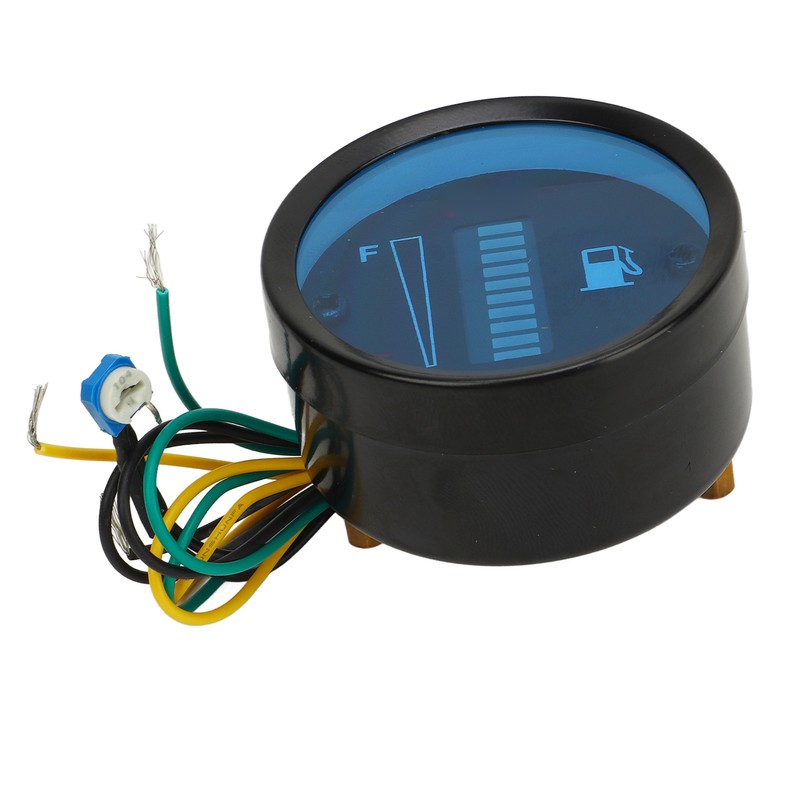 Motorcycle Fuel Level Gauge 52mm Housing Diameter LED Light Display