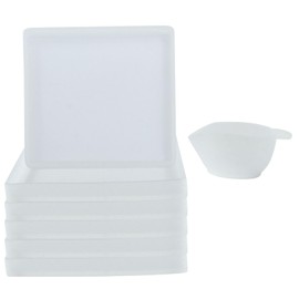 Unlorspy 6 Pcs Square Coaster Silica Gel Molds with 1Pcs Silica Gel Mixing Cup for DIY Resin Coasters Bowl mats, Home Decoration and Candle Holders