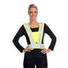 Equisafety Adjustable Body Harness - High Viz Yellow with Silver