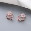 Gold Clip On Earrings Cute Heart Clip Earrings for Women